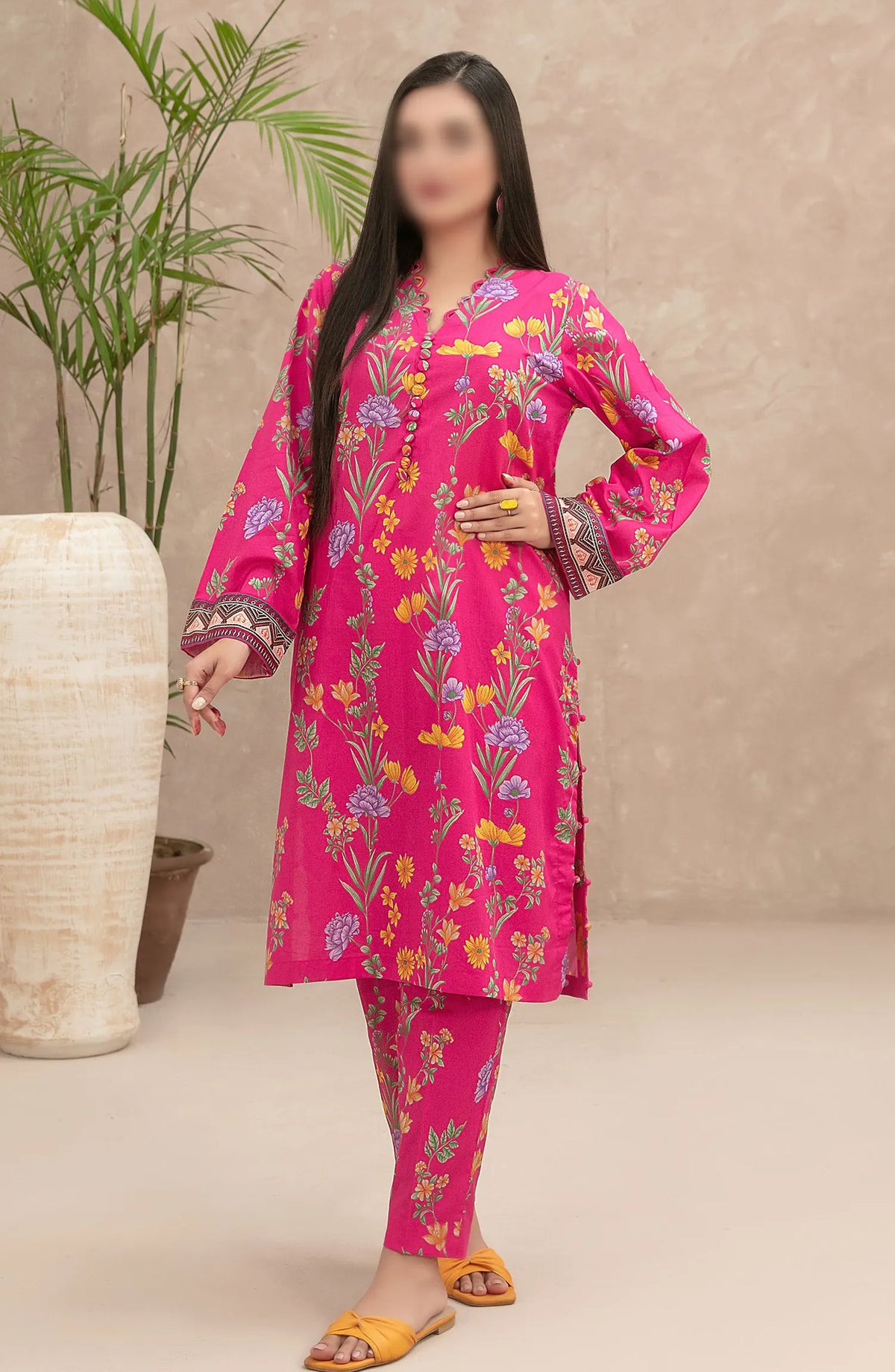 Malia - Stitched Digital Printed 2pcs Collection 2024 - D-9471
