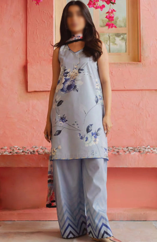 Coco Prints By ZaraShahjahan - D 04 BLUEBERRY