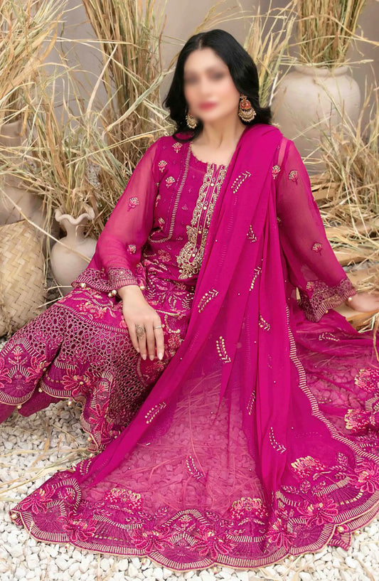 Arushi Fancy Heavy Embroidered Chiffon Collection 2024 - D 9980