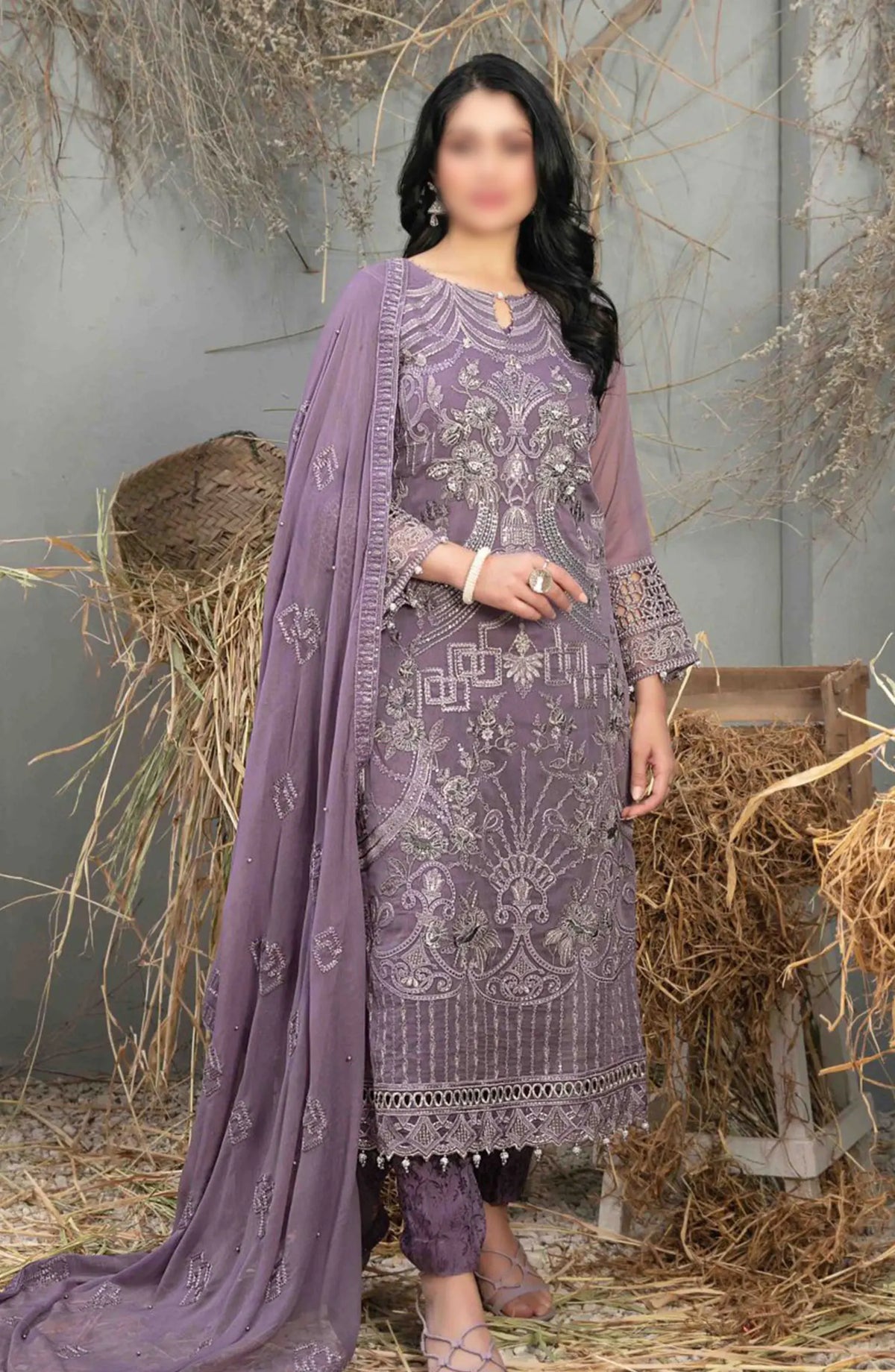 Arushi Fancy Heavy Embroidered Chiffon Collection 2024 - D 9986