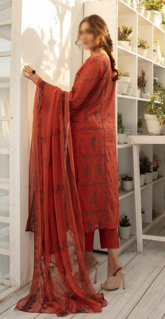 Design 01 Jaan-e-Tamanna Premium Embroidered Swiss Collection 2023