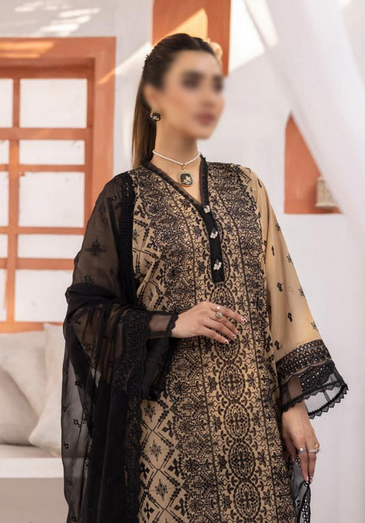 Mahee's Exclusive Elegant Embroidered Swiss Unstitched Collection Design 01