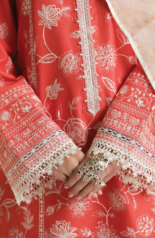Zara ShahJahan Unstitched Lawn SS Collection 2024 - D 01 A MAHI