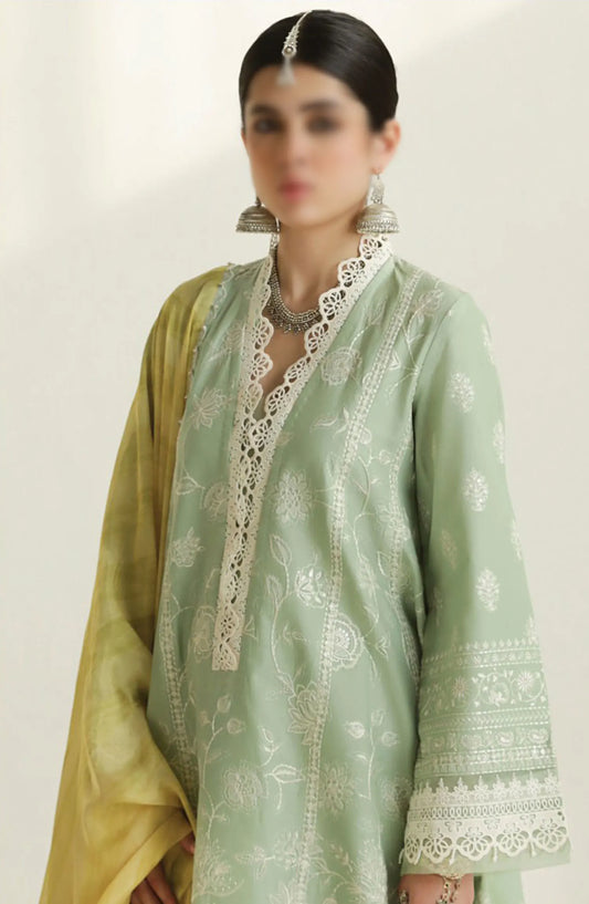 Zara ShahJahan Unstitched Lawn SS Collection 2024 - D 01 B MAHI