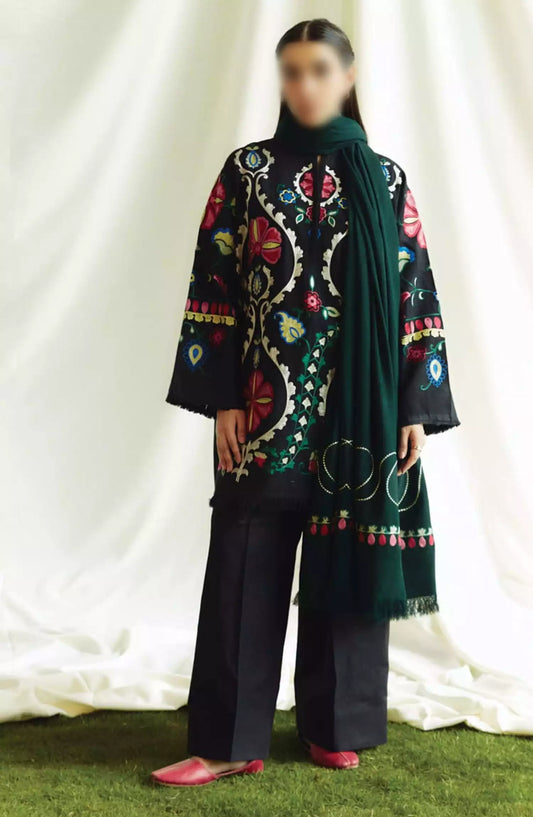 Coco Winter Unstitched Collection By Zara ShahJahan VOL 2 - D 01 B MOONSTONE