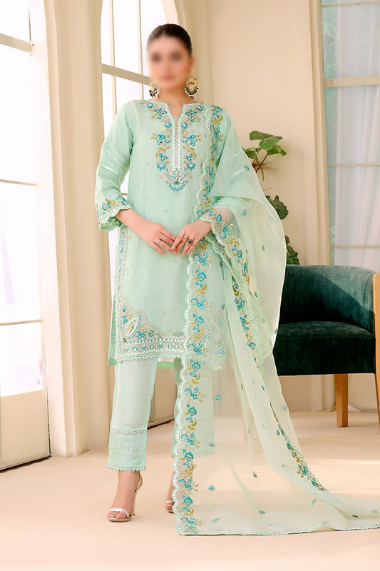 Formal Festive 3pcs Stiched Collection Vol 02 - AK - D 01 Ethinic Classic