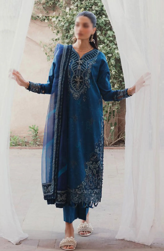 Xenia Farozaan Unstitched Lawn 2024 - D 01 TASLIMA