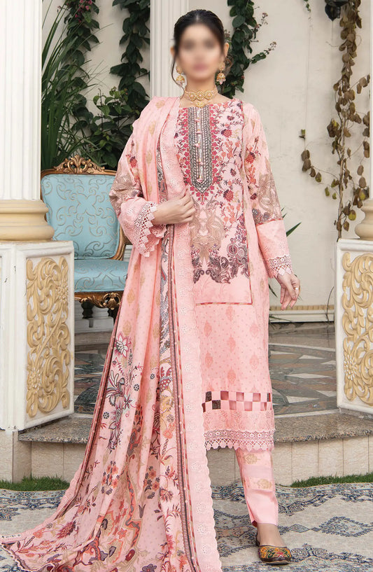 Mashaal Exclusive Digital Embroidered Collection 2024 - D-02