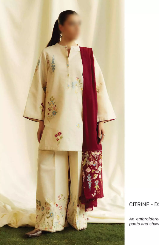 Coco Winter Unstitched Collection By Zara ShahJahan VOL 2 - D 02 B CITRINE