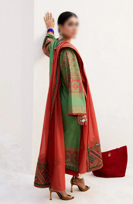 Zara ShahJahan Unstitched Lawn SS Collection 2024 - D 02 B DIYA