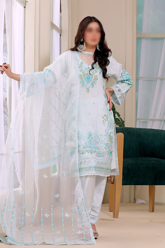 Formal Festive 3pcs Stiched Collection Vol 02 - AK - D 02 Rang E Mughal