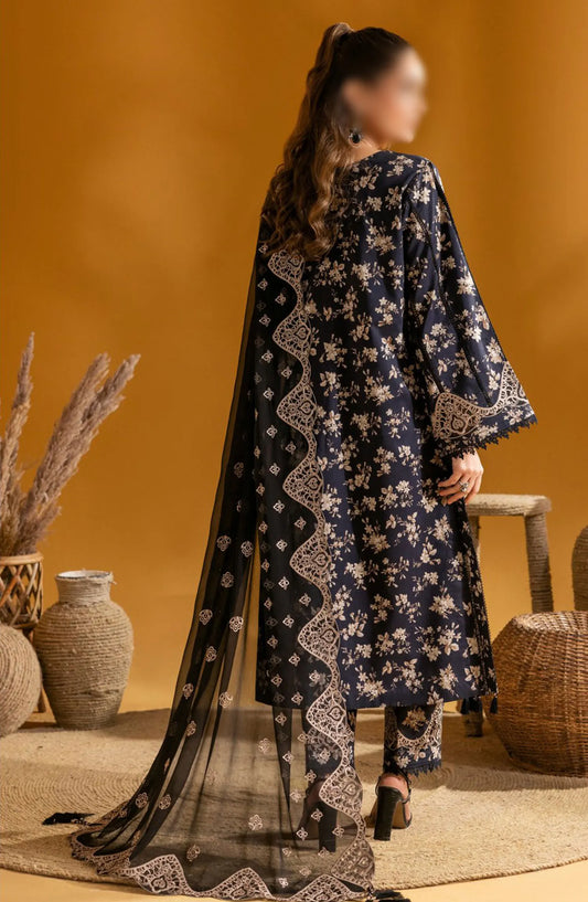 Alizeh Maahi Embroidered Print Lawn Collection 2024 - D 02 TARA