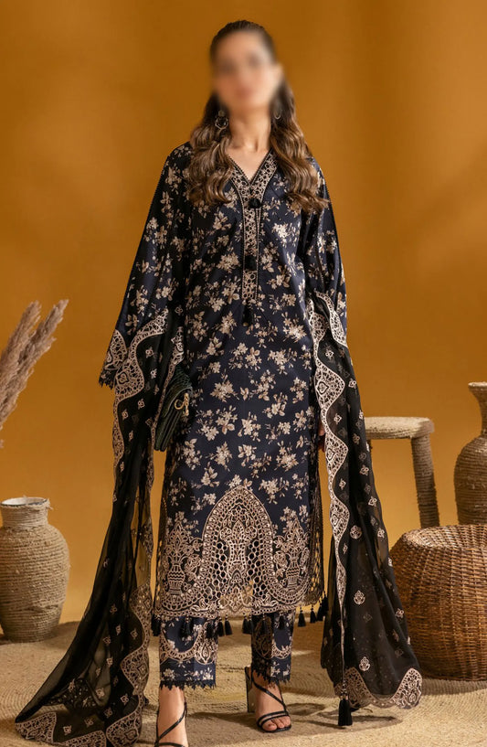 Alizeh Maahi Embroidered Print Lawn Collection 2024 - D 02 TARA
