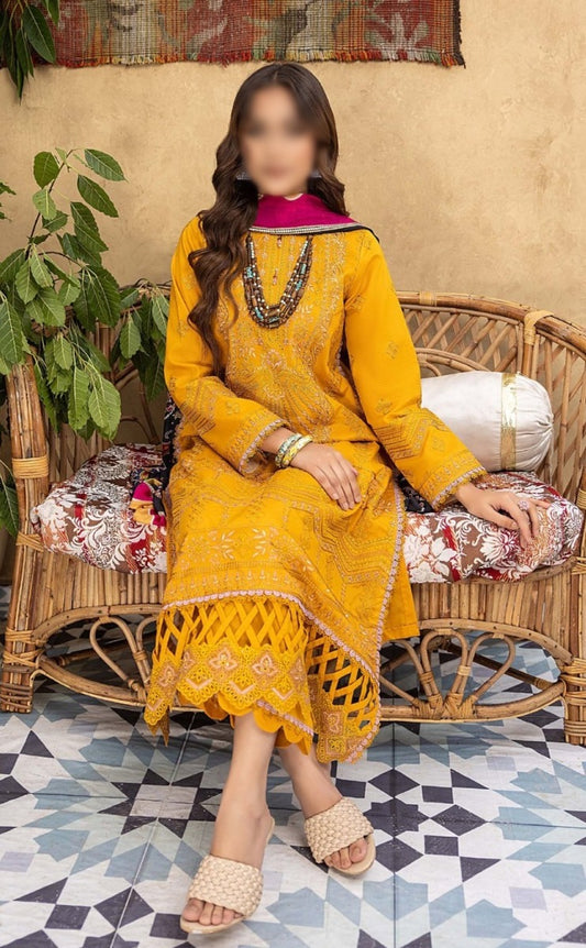 D-02 Vibrance Kastoori Chikankari Embroidered Unstitched Collection 2023