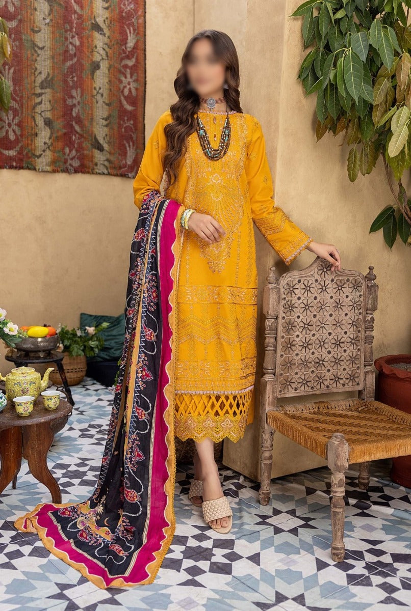 D-02 Vibrance Kastoori Chikankari Embroidered Unstitched Collection 2023