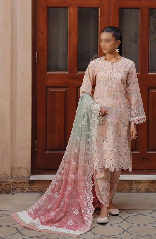 Xenia Farozaan Unstitched Lawn 2024 - D 02 ZUBEENA