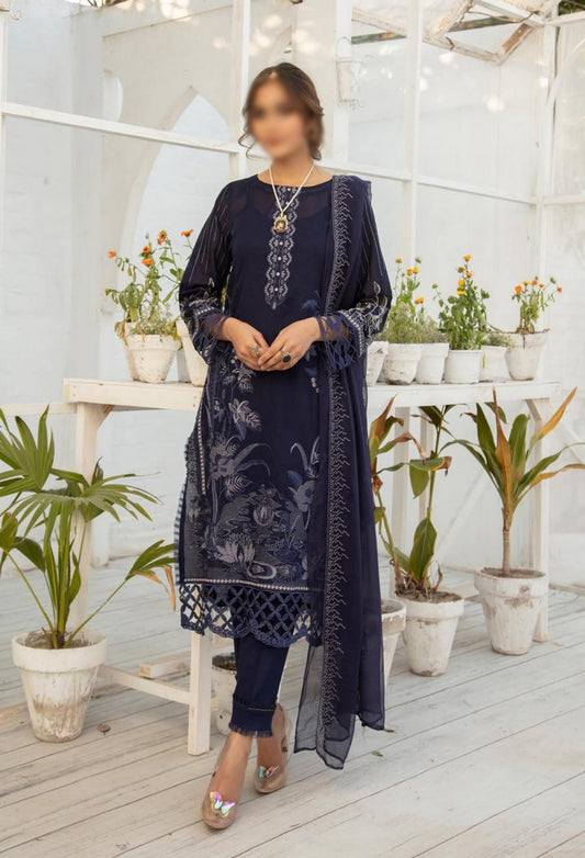 Design 04 Jaan-e-Tamanna Premium Embroidered Swiss Collection 2023