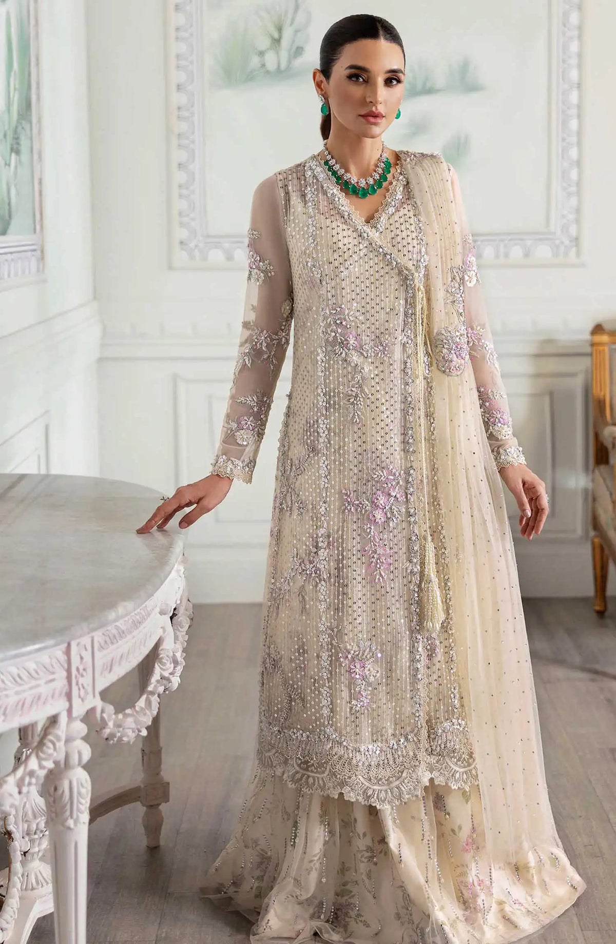 Crimson X Saira Shakira Unstitched Wedding Collection - D 04 A Swarovski Affair