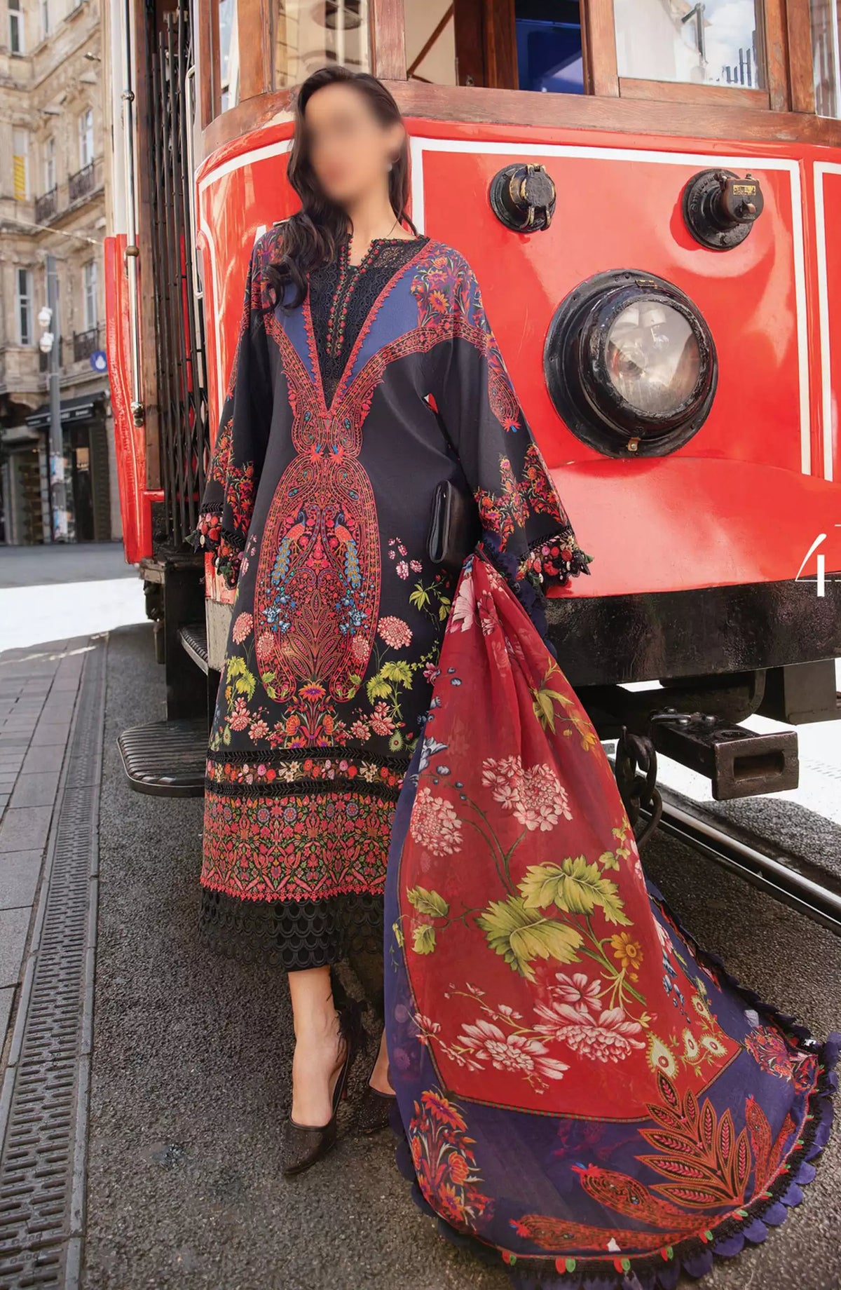 Maria B Unstitched M.Prints Fall Edit 2024 - D 04 B