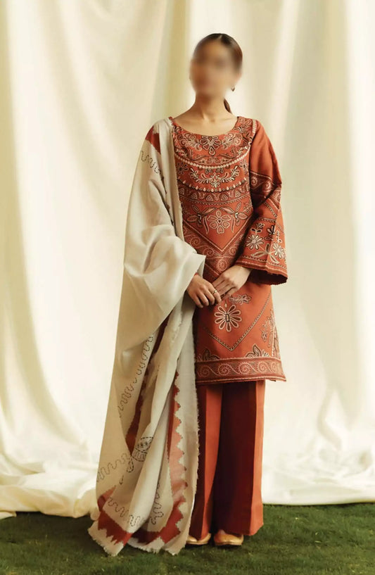 Coco Winter Unstitched Collection By Zara ShahJahan VOL 2 - D 04 B TOPAZ