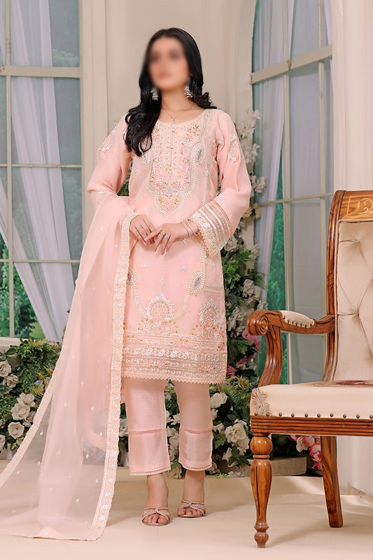 Formal Festive 3pcs Stiched Collection Vol 02 - AK - D 04 Reflection Of Colors