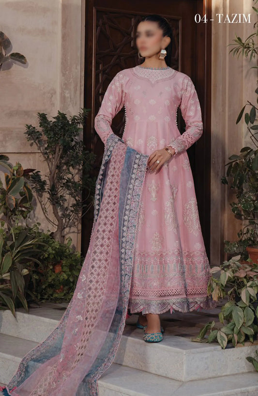 Xenia Farozaan Unstitched Lawn 2024 - D 04 TAZIM