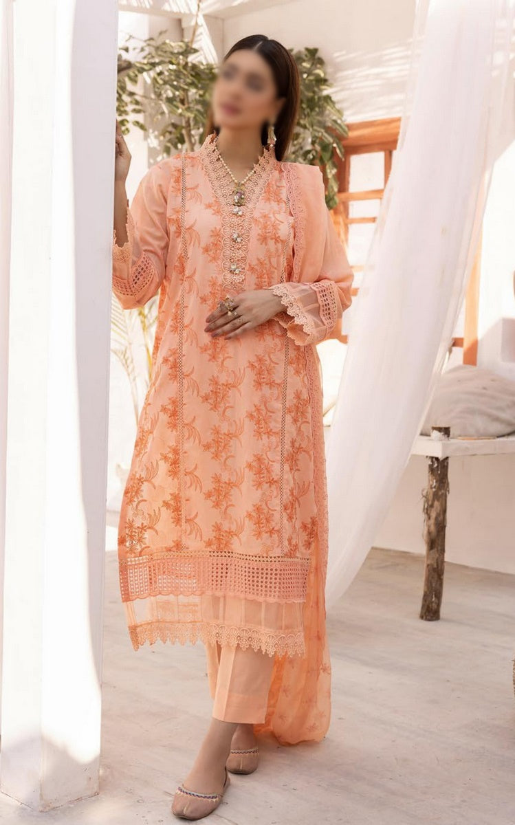 Mahee's Exclusive Elegant Embroidered Swiss Unstitched Collection Design 05