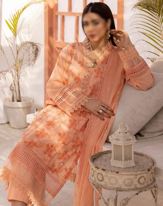 Mahee's Exclusive Elegant Embroidered Swiss Unstitched Collection Design 05