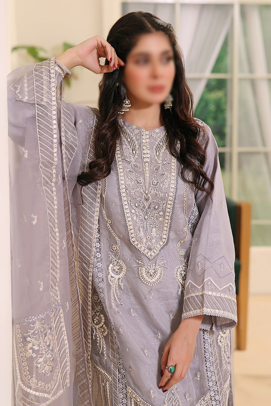 Formal Festive 3pcs Stiched Collection Vol 02 - AK - D 05 Palestinian Enrobe