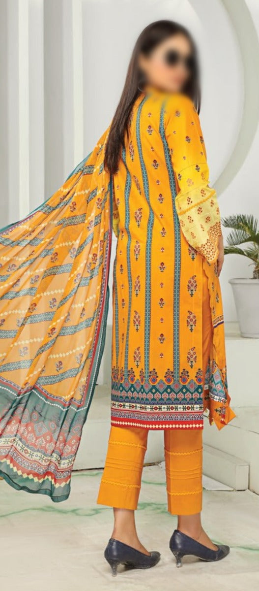 Zareen Lawn Digital Print and Embroidered Summer Collection Vol 07 D-06