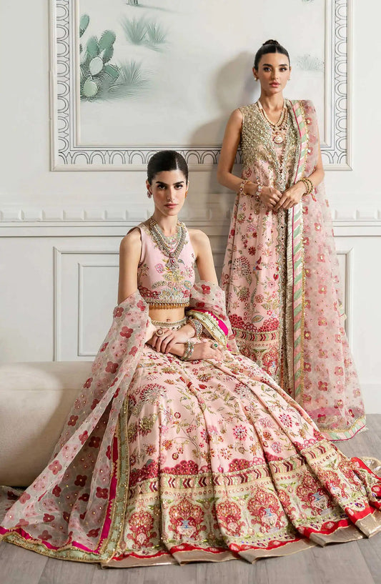 Crimson X Saira Shakira Unstitched Wedding Collection - D 06 Crystal Chinoiserie