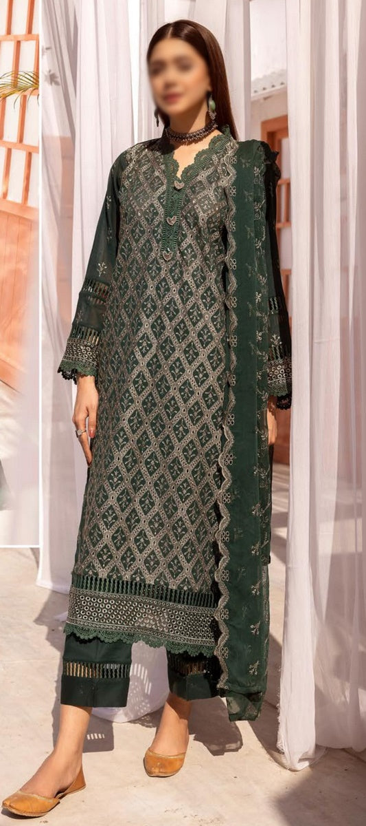 Mahee's Exclusive Elegant Embroidered Swiss Unstitched Collection Design 07