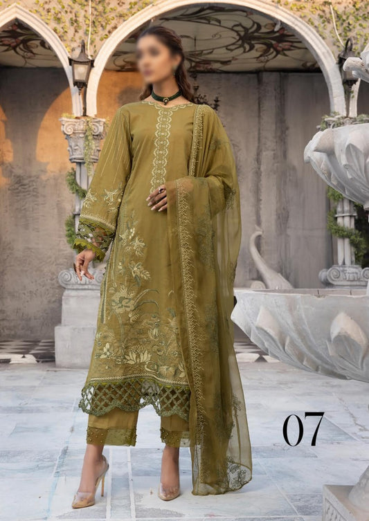 Design 07 Jaan-e-Tamanna Premium Embroidered Swiss Collection 2023