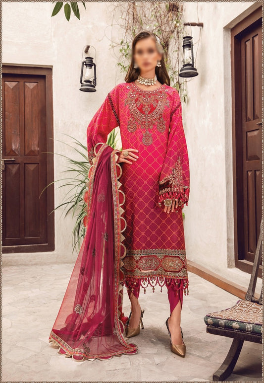MARIA.B Sateen Unstitched Collection 2022 Catalogue Design 07