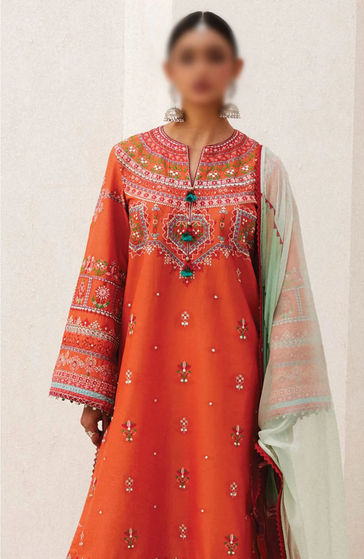 Zara ShahJahan Unstitched Lawn SS Collection 2024 - D 07 A LAMIA