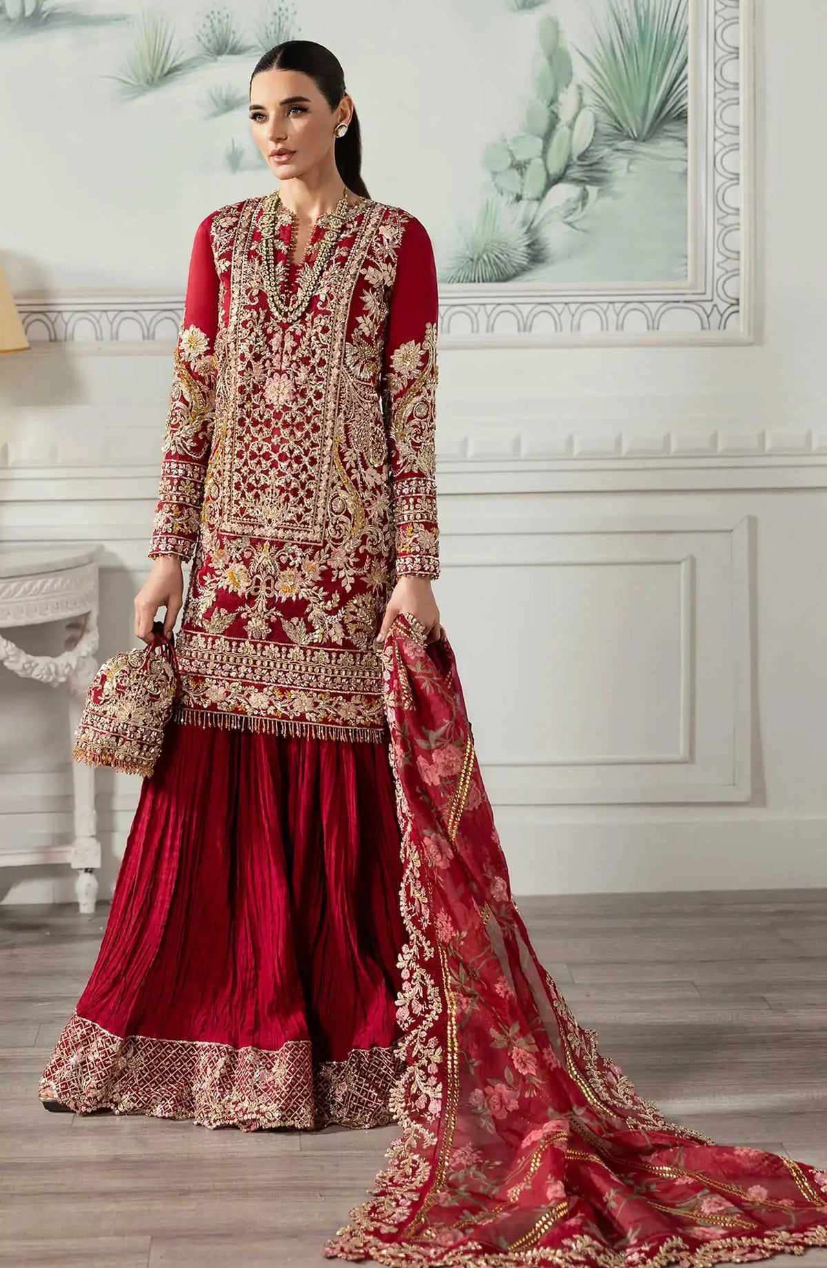 Crimson X Saira Shakira Unstitched Wedding Collection - D 07 Artisan Story