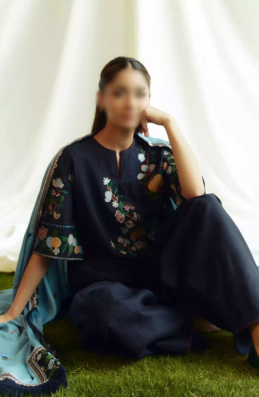 Coco Winter Unstitched Collection By Zara ShahJahan VOL 2 - D 07 B ONYX