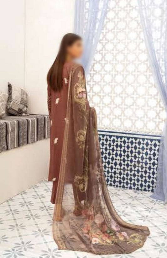 Blossom Exclusive Embroidered Lawn Collection D-08
