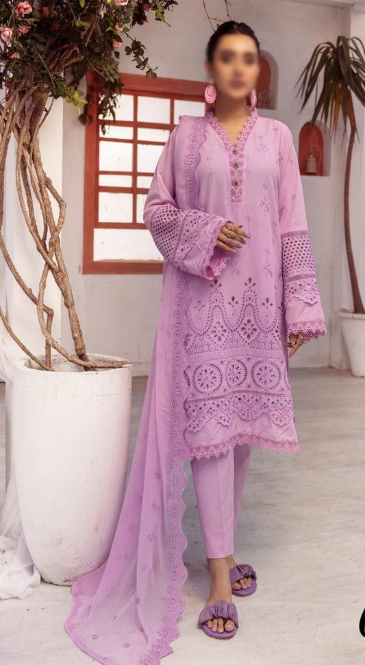 Mahee's Exclusive Elegant Embroidered Swiss Unstitched Collection Design 08