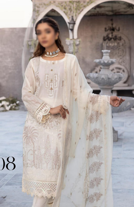 Design 08 Jaan-e-Tamanna Premium Embroidered Swiss Collection 2023