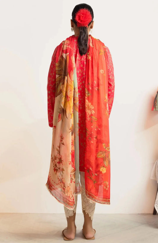Coco Prints By Zara Shahjahan Collection 2024 - D 08 CHAMBELI