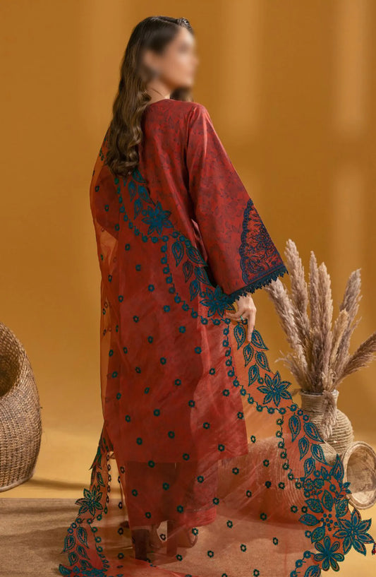 Alizeh Maahi Embroidered Print Lawn Collection 2024 - D 08 MIRA