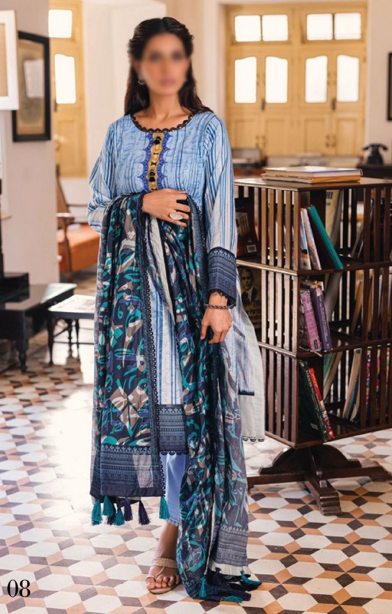 Design 08 Al Zohaib Ankahi Printed Collection Inspired By Saadat Hasan Manto