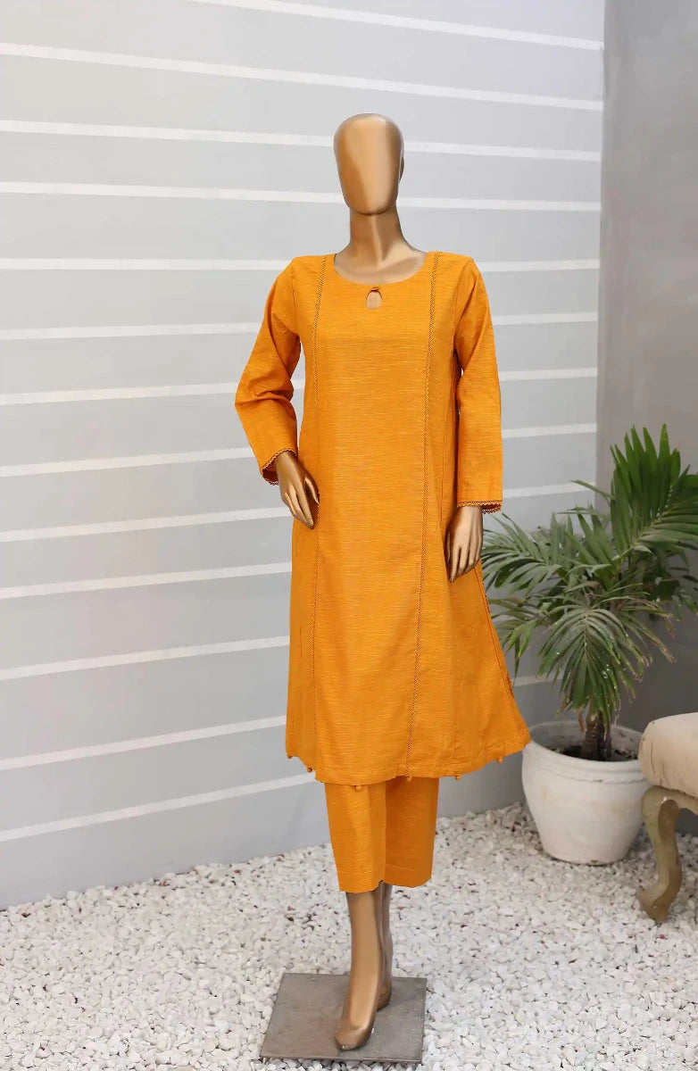 Daily Essential Luxury Khaddar 2PCs Collection-D 08 YELLOW