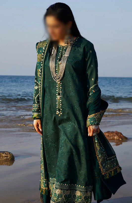 Zara ShahJahan Unstitched Lawn SS Collection 2024 - D 09 B PARSA