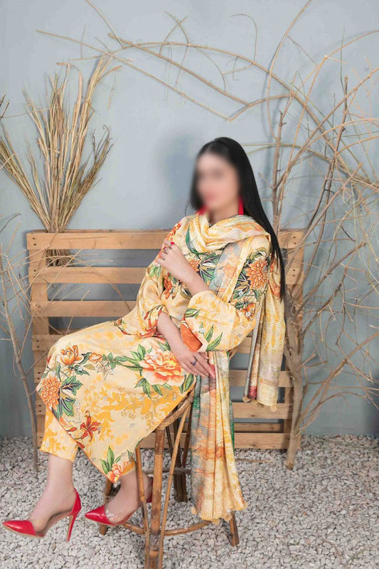 Mifa Digital Printed Leather Peach Collection 2023 - D 1006