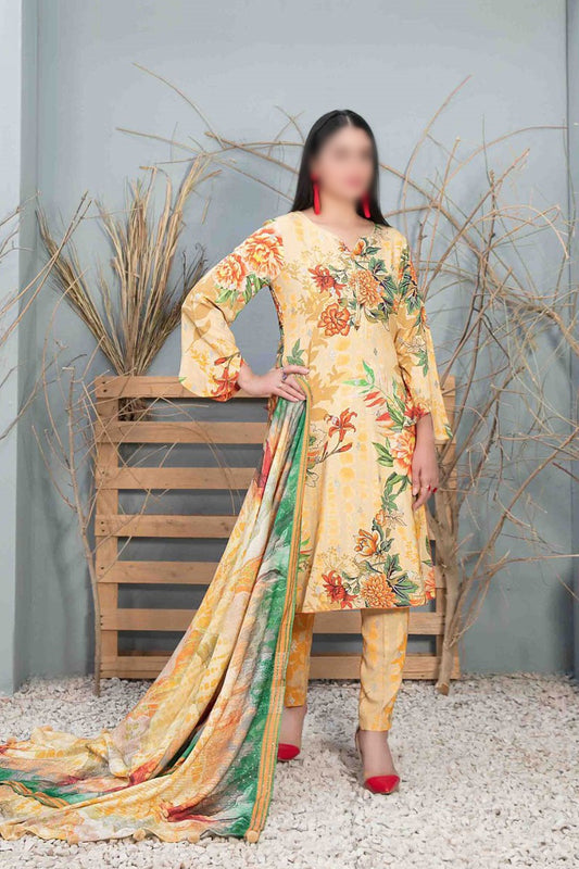 Mifa Digital Printed Leather Peach Collection 2023 - D 1006
