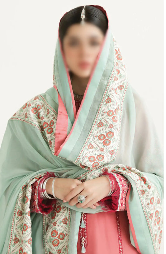 Zara ShahJahan Unstitched Lawn SS Collection 2024 - D 10 B SANDAL