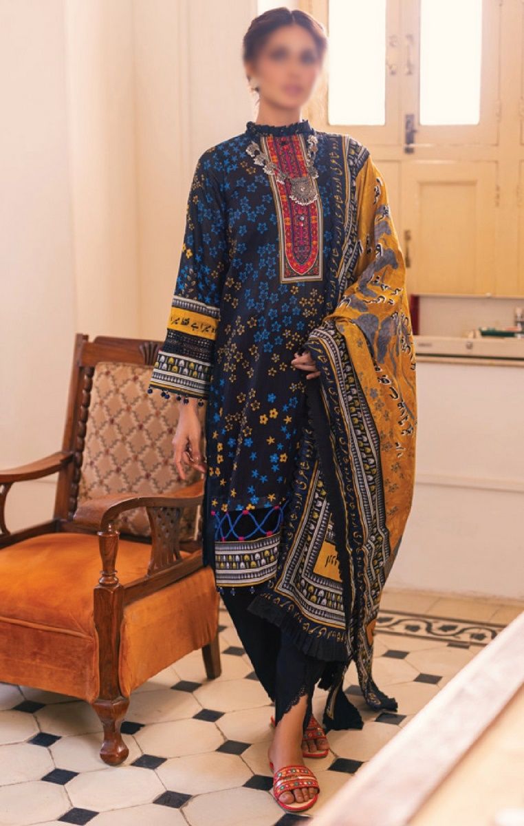 Design 10 Al Zohaib Ankahi Printed Collection Inspired By Saadat Hasan Manto
