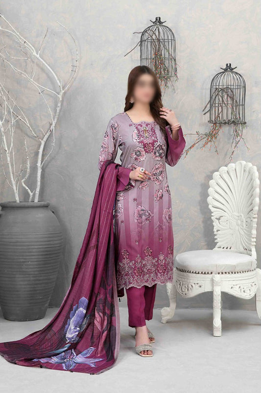 SAKEEZA VOL II Daman Embroidered Digital with Diamond Dupatta Collection 2023 - D 1153